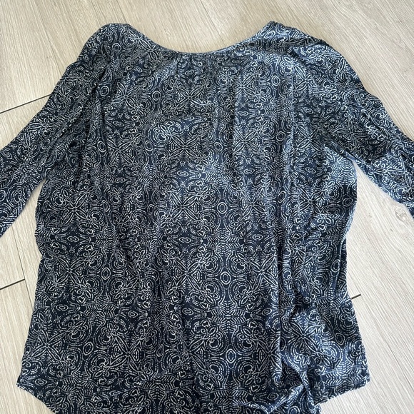 Velvet Women's Blue Patterned Top - Picture 3 of 4